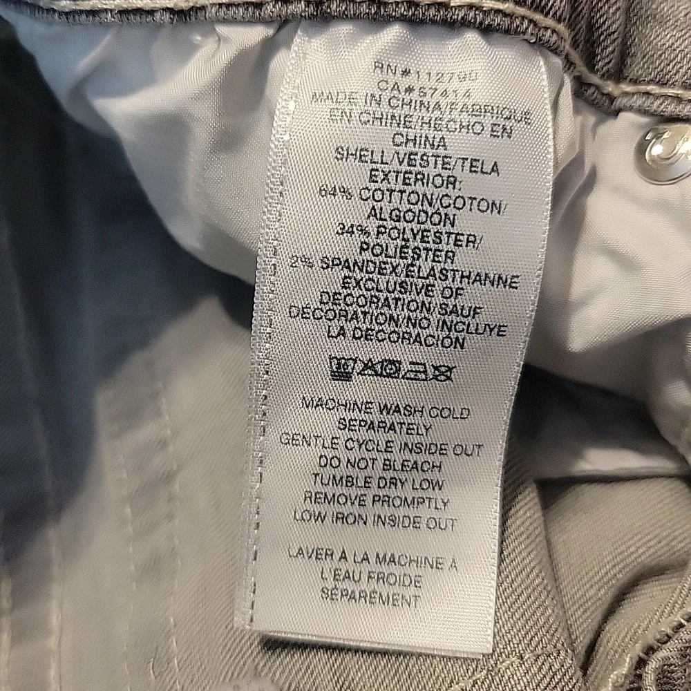 True Religion‎ Ricky Jeans Mens 32x33 Gray Relaxed Straight Denim Flap Pockets